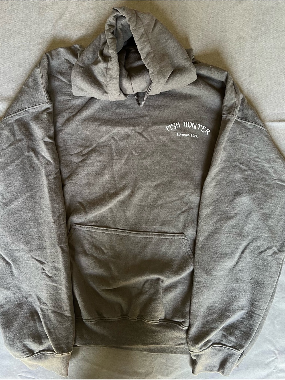 Gildan Fish Hunter Gray Pullover Hoodie